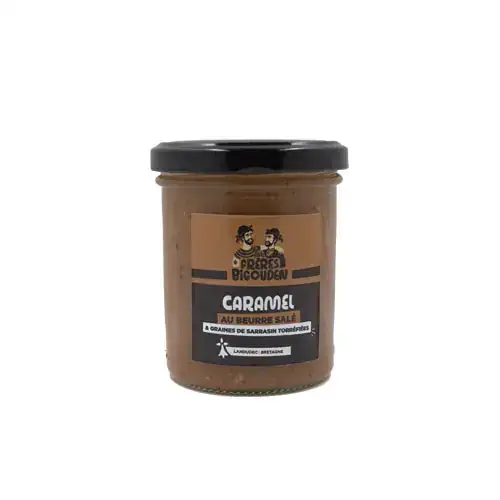 Crème caramel au beurre salé et sarrasin torréfié