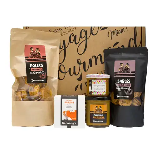 Panier garni sucré voyage en pays bigouden